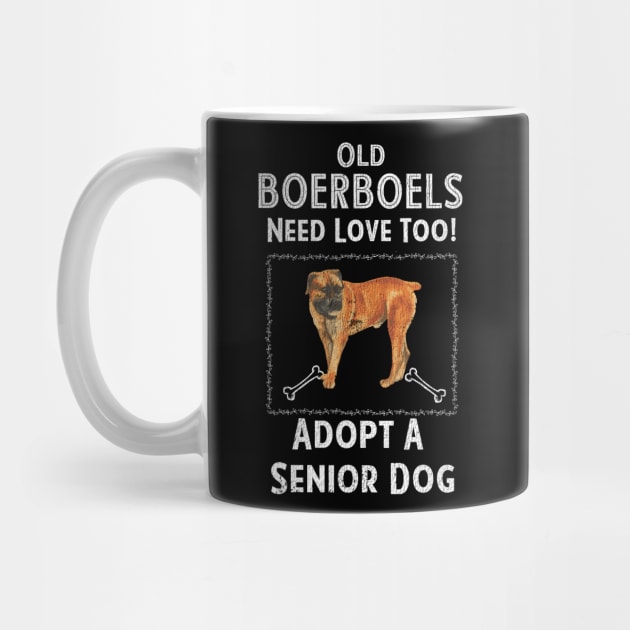 Senior Dog Adoption T-Shirt for Boerboel Dog Lovers by bbreidenbach